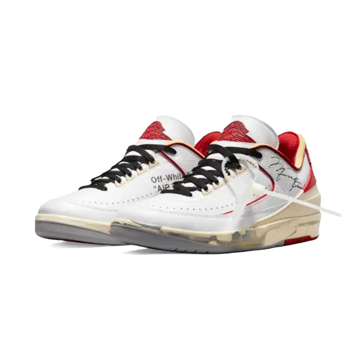 Off-White × Nike AIR JORDAN 2 RETRO LOW SP (WHITE/VARSITY RED-BLACK)オフホワイト × ナイキエアジョーダン2 "ホワイト アンド バーシティレッド"【dj4375-106】