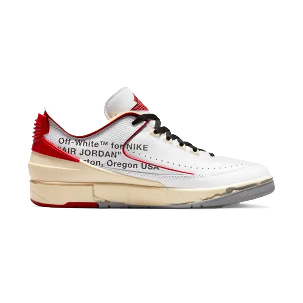 Off-White × Nike AIR JORDAN 2 RETRO LOW SP (WHITE/VARSITY RED ...