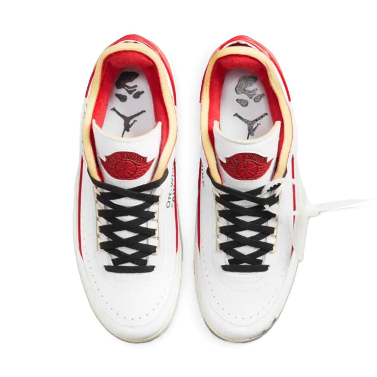 Off-White × Nike AIR JORDAN 2 RETRO LOW SP (WHITE/VARSITY RED-BLACK)オフホワイト × ナイキエアジョーダン2 "ホワイト アンド バーシティレッド"【dj4375-106】