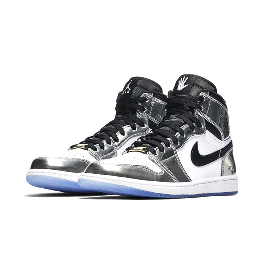 NIKE AIR JORDAN 1 RETRO HI THINK 16 “Pass The Torch” (CHROME/BLACK) Nike Air Jordan 1 Retro High “Think One” “Pass The Torch” [aq7476-016]