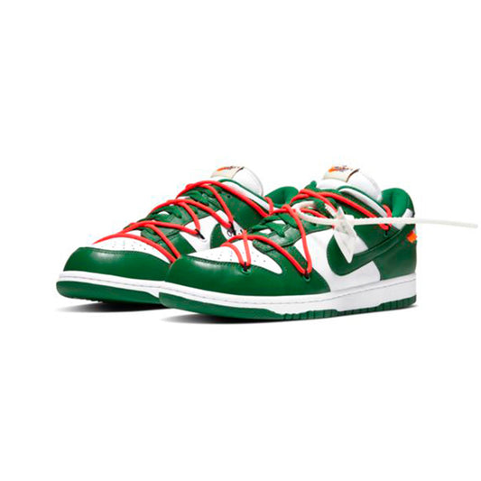 NIKE × OFF-WHITE NIKE DUNK LOW LTHR (白色/松綠-松綠) Nike × Off-White Dunk Low LTHR [ct0856-100]