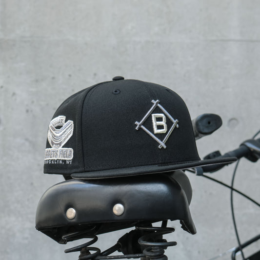 NEW ERA BROOKLYN DODGERS - 59FIFTY CO EBBETS FIELD BLACK/SILVER