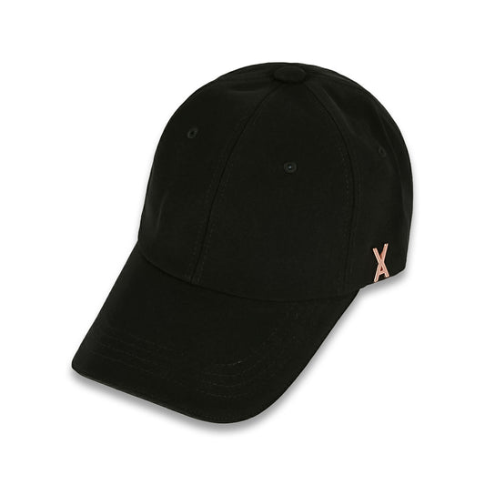 VARZAR バザール Rose Gold Stud Overfit Ball Cap BLACK