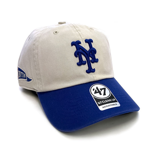 NEW ERA New York Mets - GRAND STAND CLEAN UP BONE/ROYAL 【GRDSD16GWS】