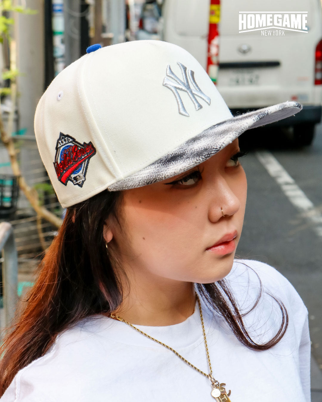 NEW ERA - New York Yankees 9Fifty A-Frame Snapback 1996 World Series Chrome White/Plaid