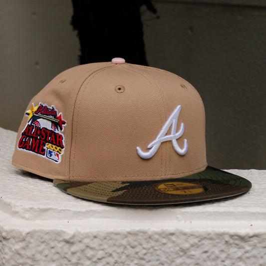 TY MATHIS NEW ERA - Atlanta Braves 59FIFTY All Star Game 2000 Beige/Woodland Camo