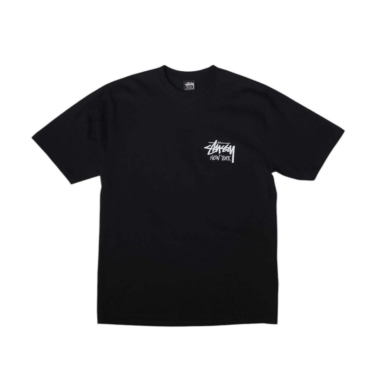 STUSSY - NEW YORK SHOP TEE BLACK