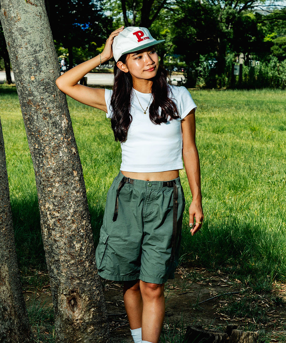 MY NAME IS PETER - 5-PANEL PETER APPLIQUE CAP WHITE/GREEN