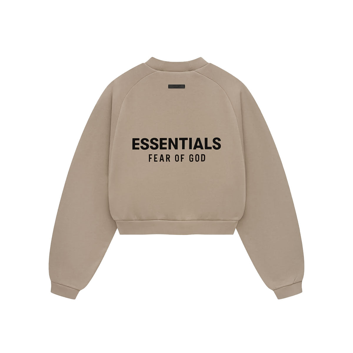 Fear of God ESSENTIALS - FLEECE CROPPED CREWNECK DESERT SAND 【192HO247427FW】