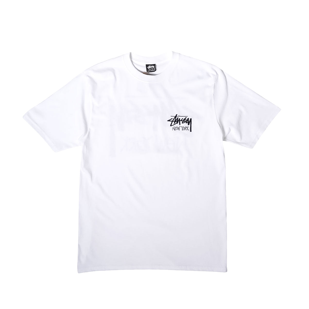 STUSSY - NEW YORK SHOP TEE WHITE