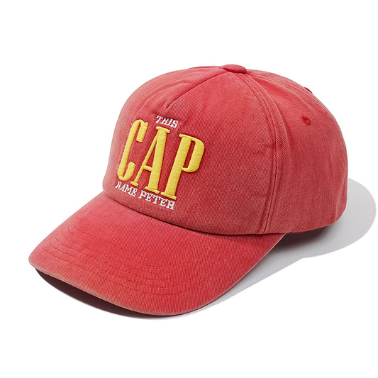 MY NAME IS PETER - 5 PANEL THIS 'CAP' RED