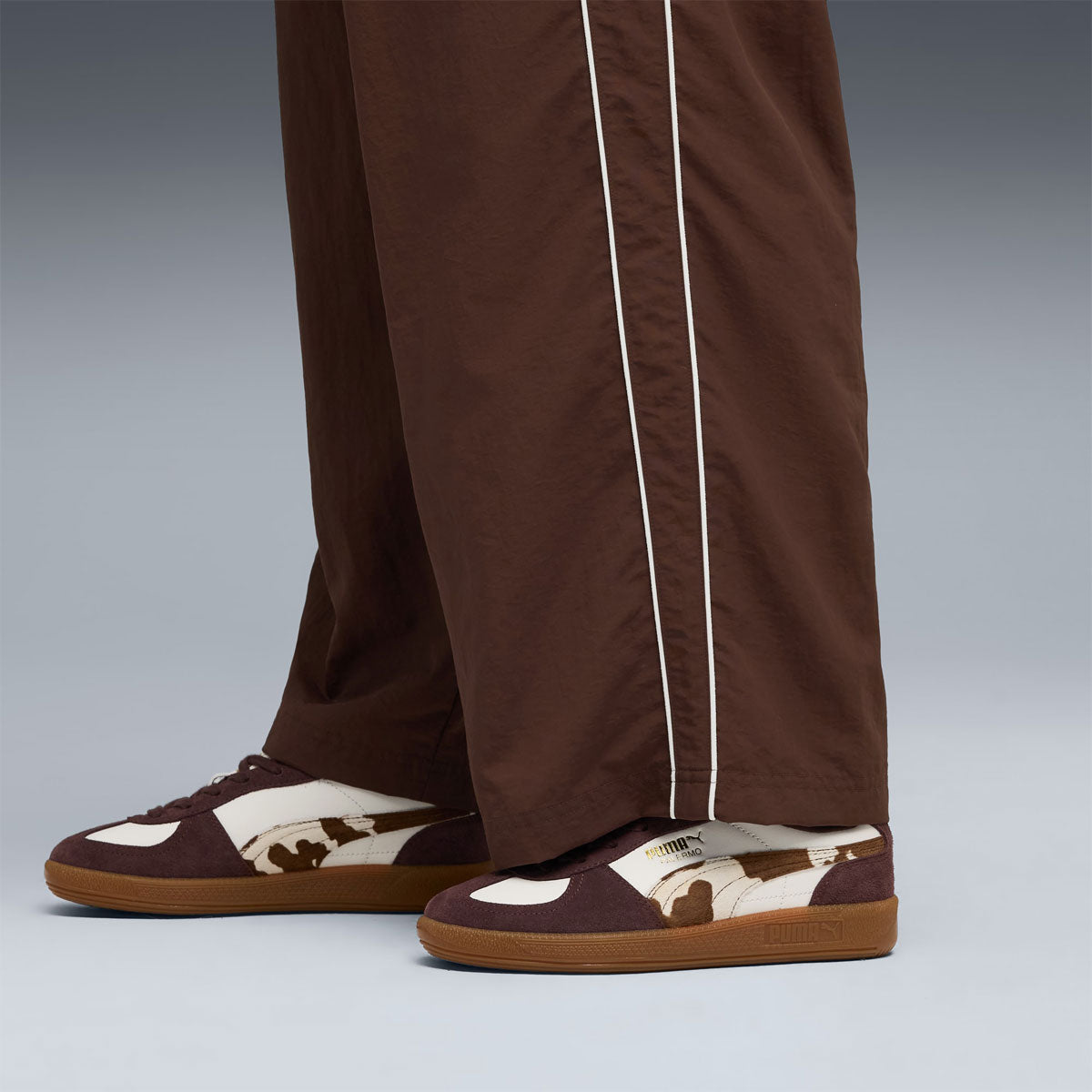 PUMA - PALERMO COW WNS WARM WHITE-CHOCOLATE BROWN 【406129-01】