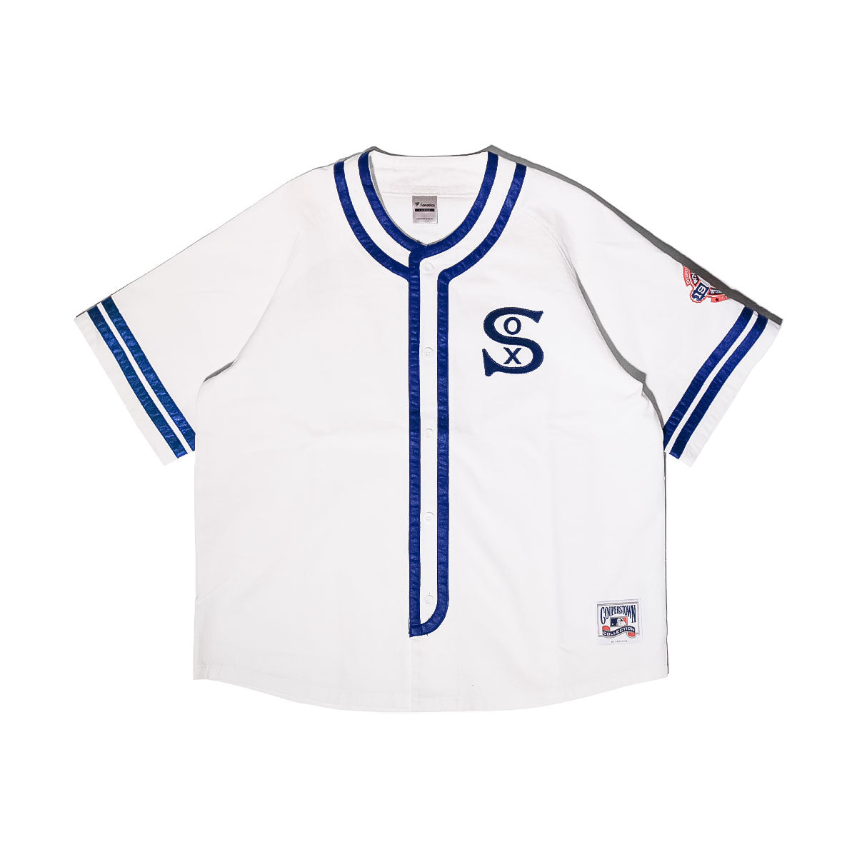 Fanatics - Chicago White Sox COOPERSTOWN BASEBALL SHIRT NATURAL 【ML2126SS0002】