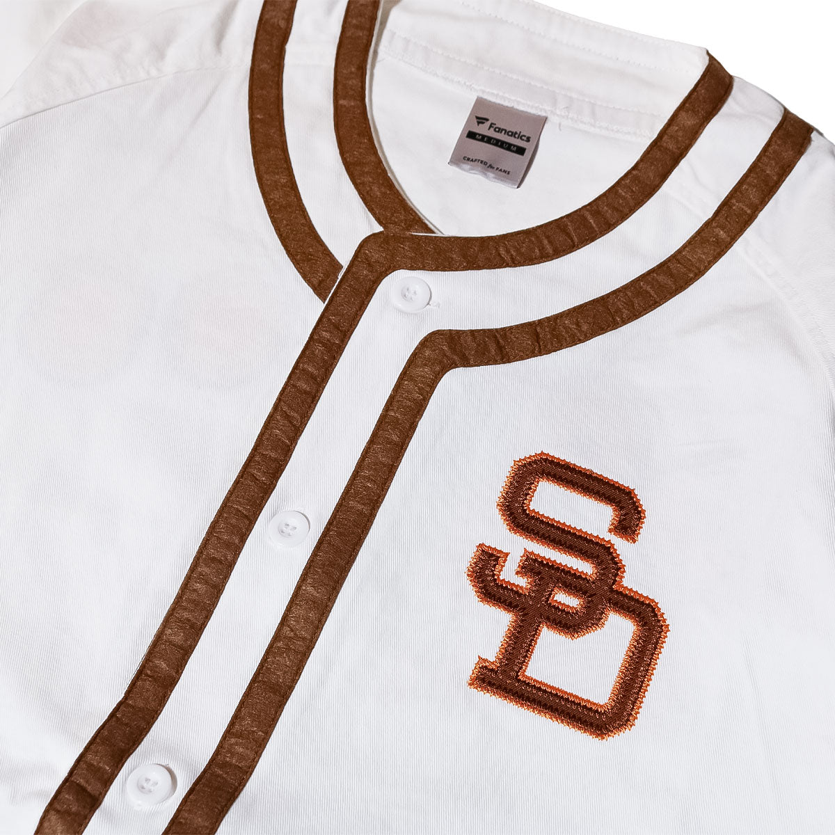 Fanatics - San Diego Padres COOPERSTOWN BASEBALL SHIRT NATURAL 【ML2126SS0002】
