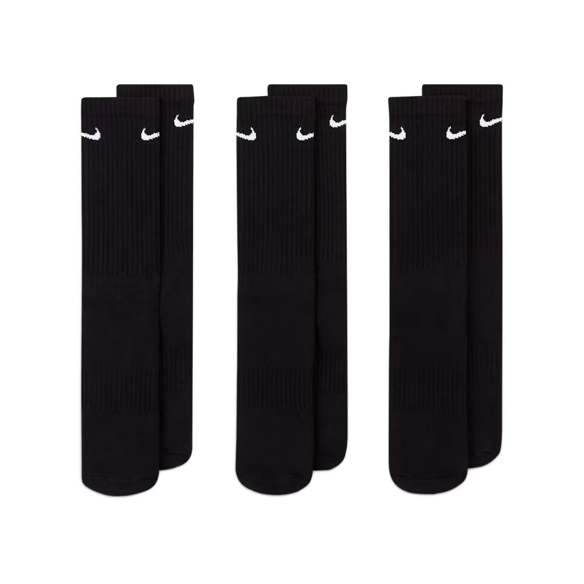 NIKE - Nike Everyday Cushioned Training Crew Socks 3PACK 【SX7664-010】