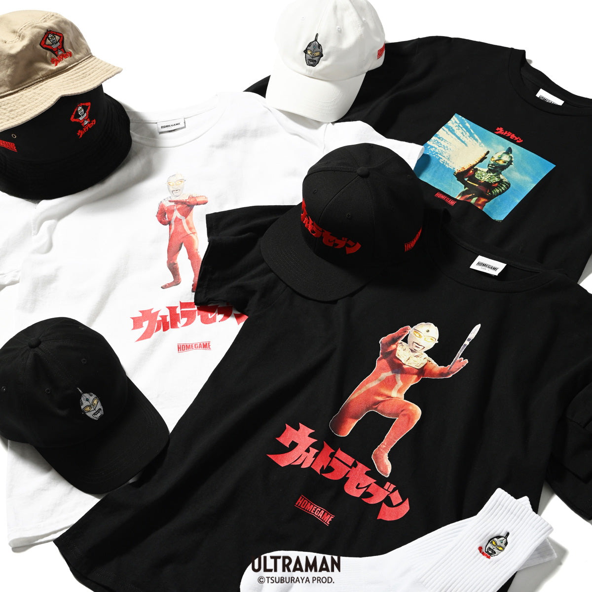 [Pre-order: Shipment will begin on October 5, 2024] HOMEGAME | ULTRAMAN - Ultraman BUCKET HAT