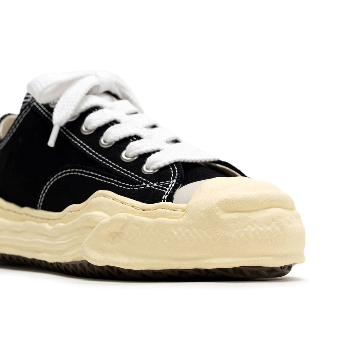 Maison MIHARA YASUHIRO - "HANK" VL OG Sole Canvas Low-top Sneaker BLACK 【A09FW734】