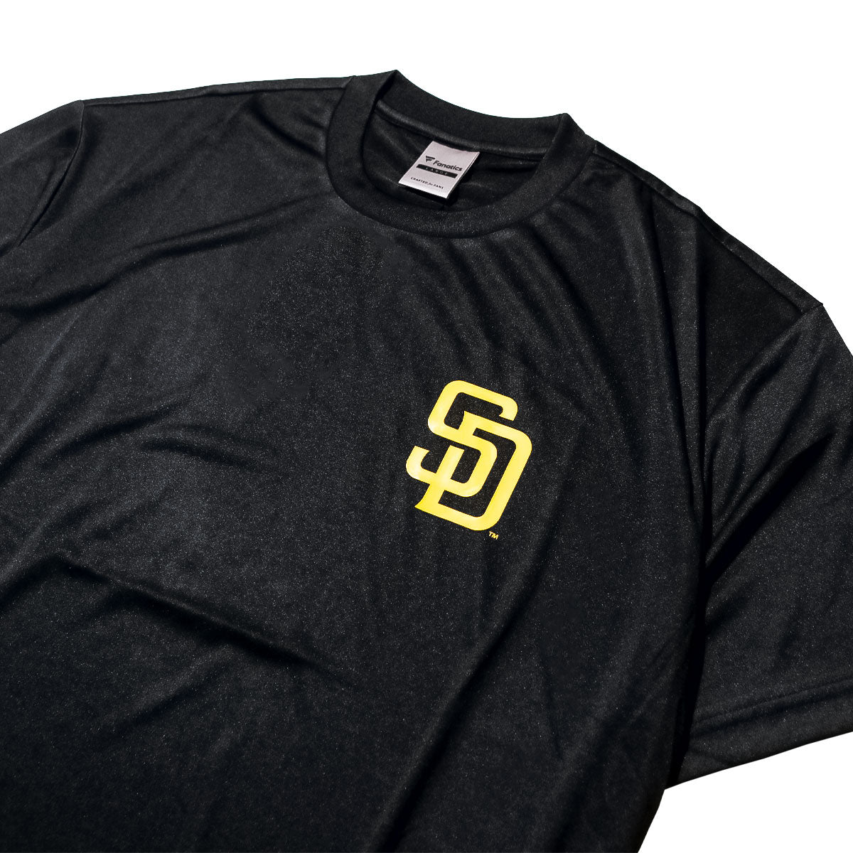 Fanatics - San Diego Padres - MLB BACK CIRCLE LOGO S/S ACTIVE DRY TEE BLACK 【ML0126SS0002】