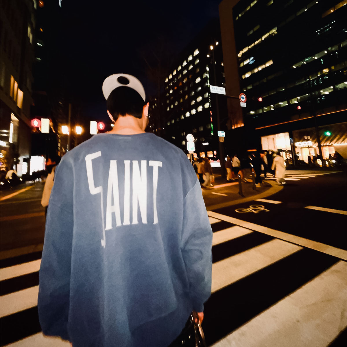 SAINT Mxxxxxx - DNF_CREW N SWEAT FANTSIA NAVY【SM-HR8-0000-067】