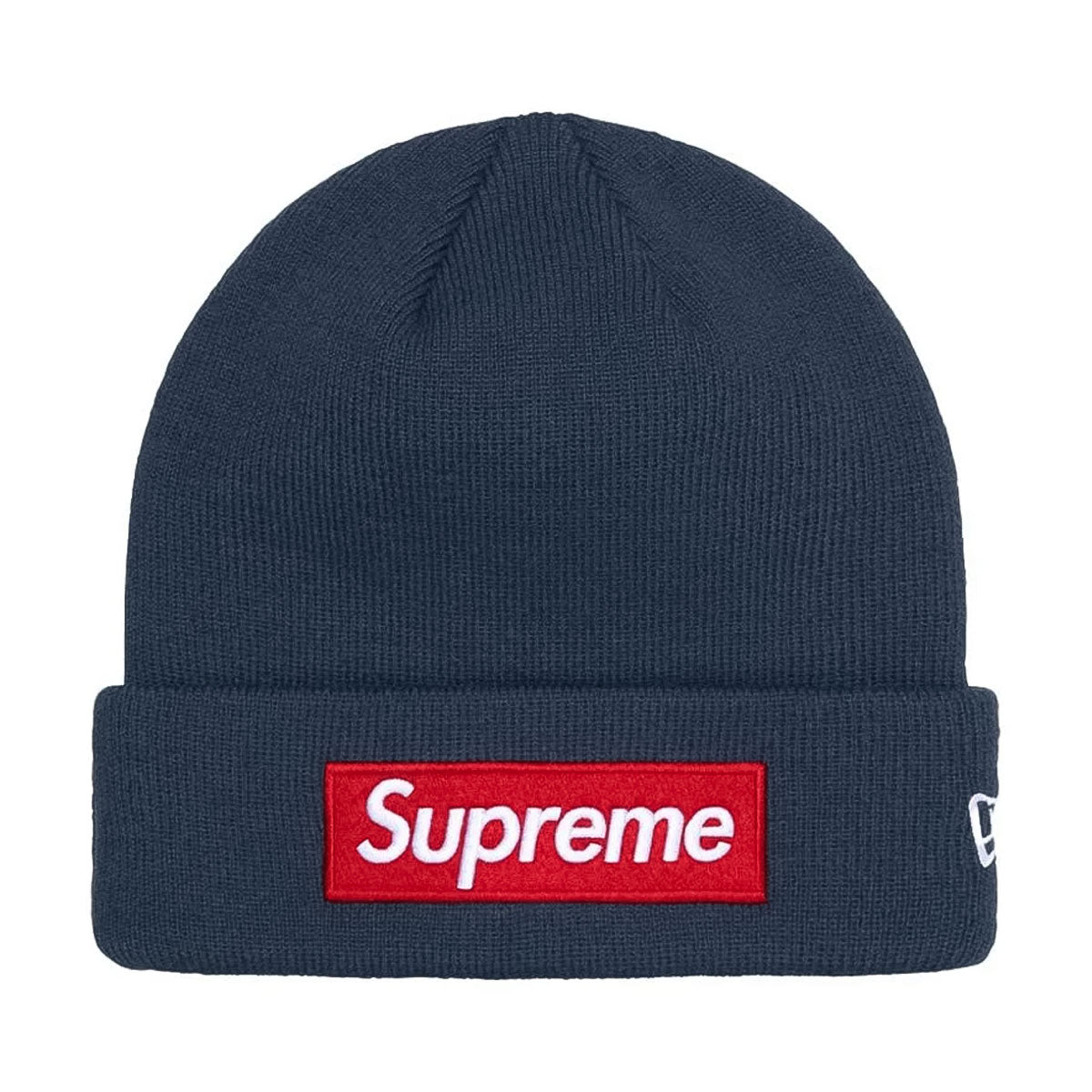 Supreme × New Era - Box Logo Beanie NAVY 【FW24BN13】