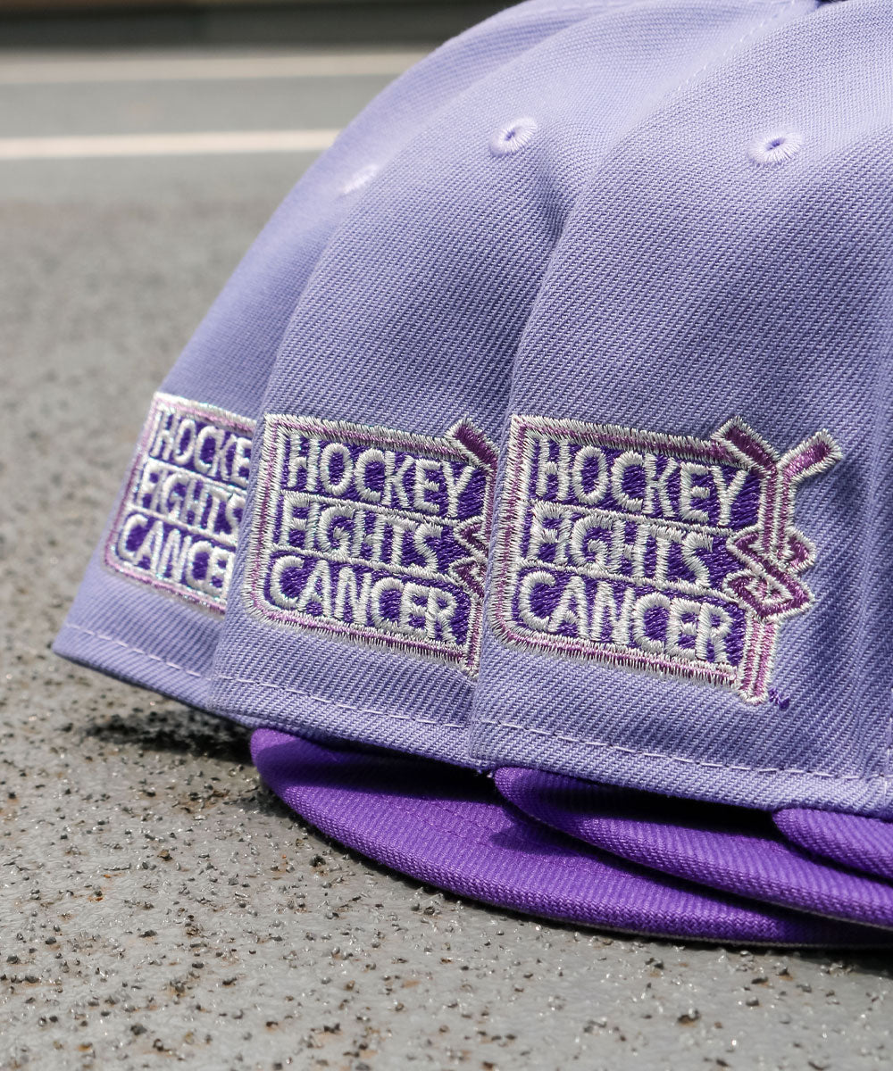 TY MATHIS NEW ERA - Boston Bruins 59FIFTY Hockey Fights Cancer Lavender/Purple