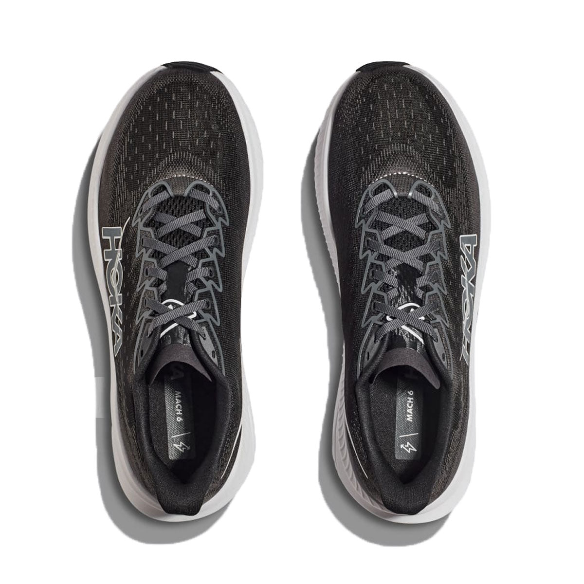 HOKA - MENS MACH 6 WIDE BLACK/WHITE 【1147833-BWHT-MG】