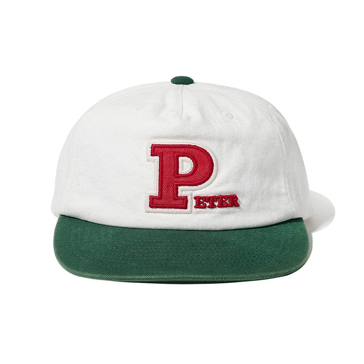 MY NAME IS PETER - 5-PANEL PETER APPLIQUE CAP WHITE/GREEN