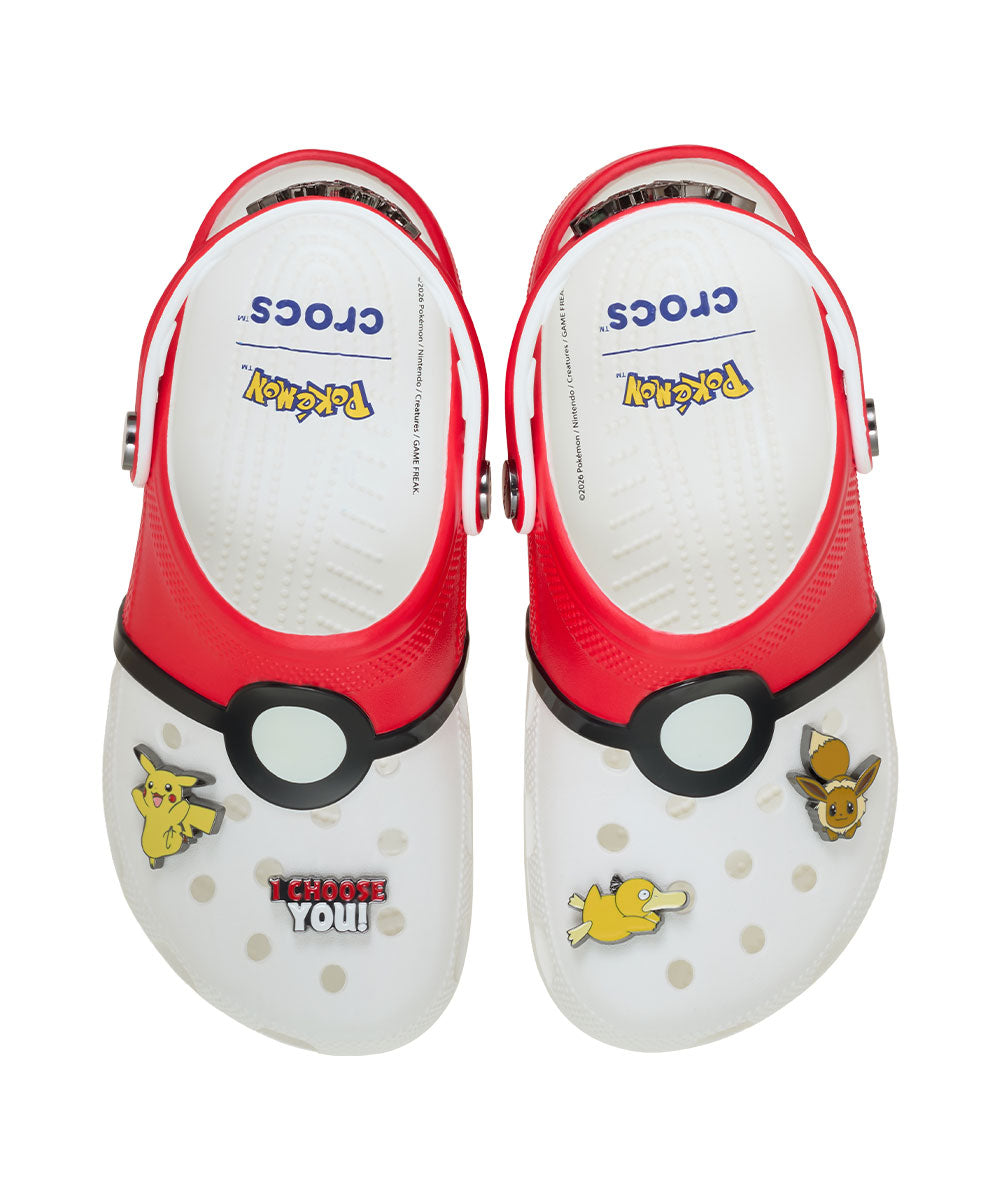 Crocs × Pokemon Classic Clog "Poke Ball" 【212064-90H】