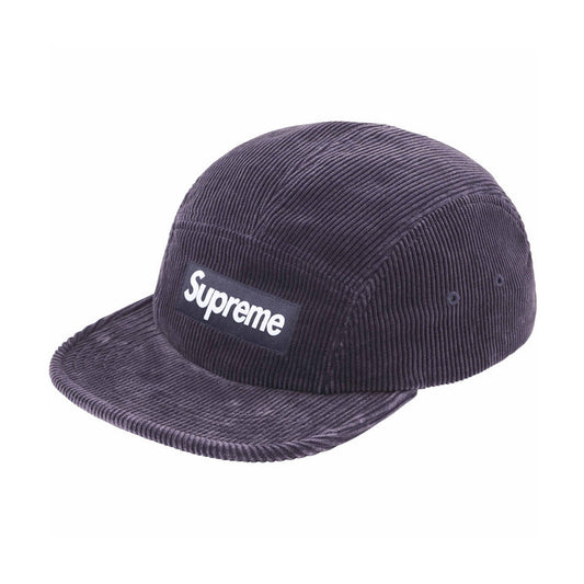 Supreme - FADED CORDUROY CAMP CAP NAVY 【SS25H82】