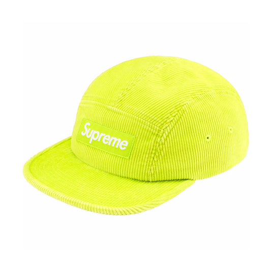 Supreme - FADED CORDUROY CAMP CAP NEON YELLOW 【SS25H82】