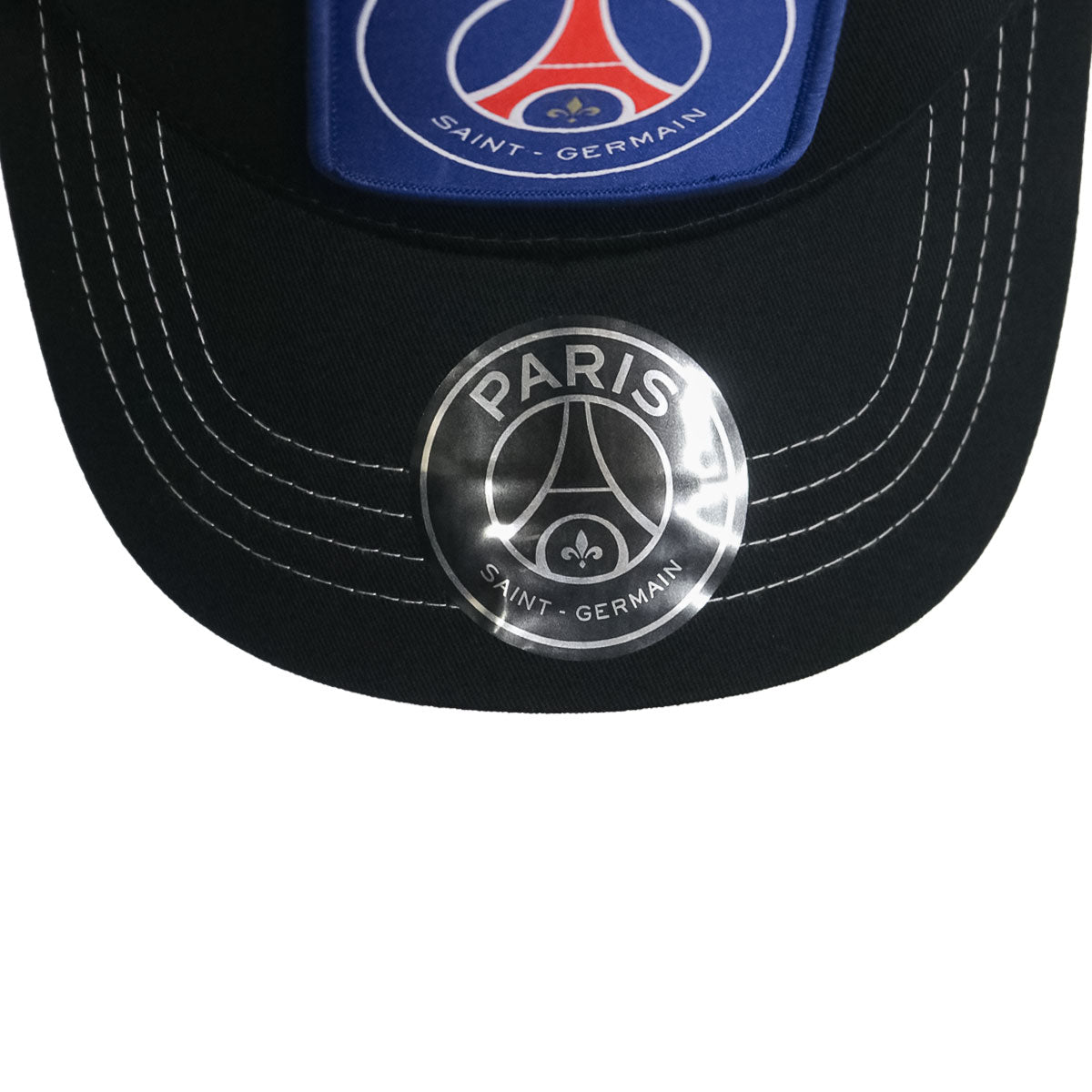 PARIS WAPPEN TRUCKER CAP BLACK/NAVY 【PSG-MCP01】