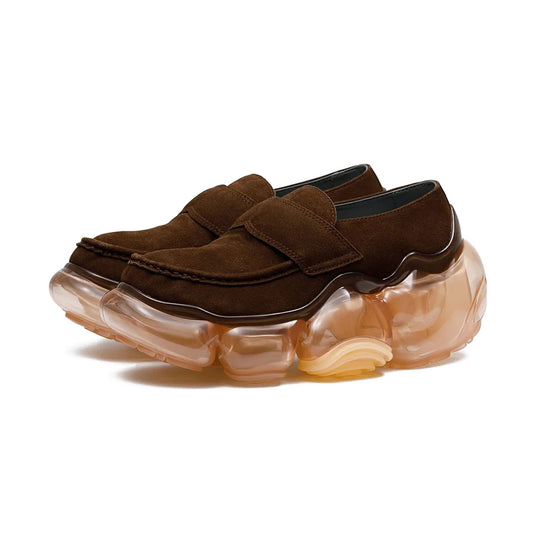 grounds - 1764 MOOPIE LOAFER BROWN HAIRY/TAN