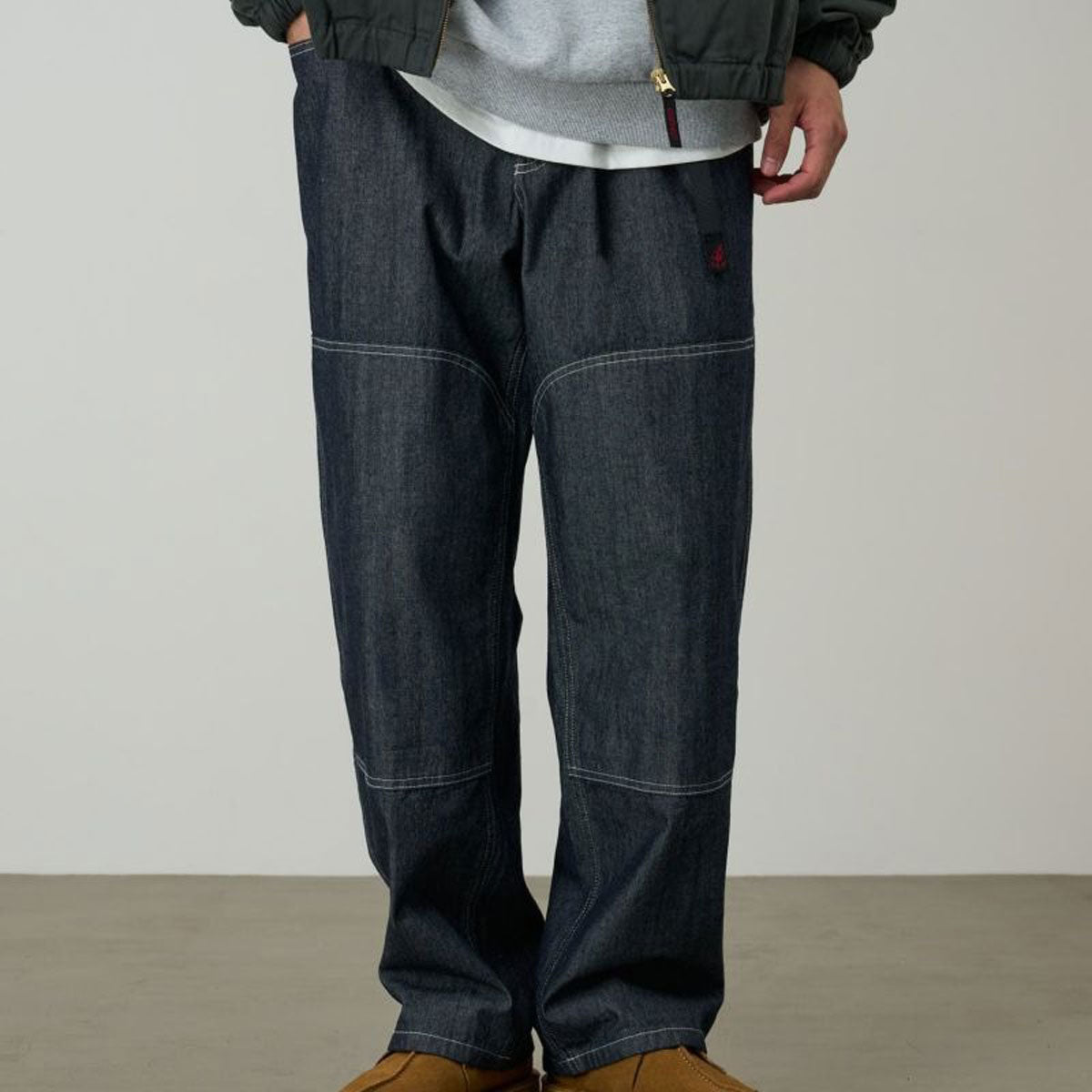 Gramicci - JAPANESE CHAMBRAY DOUBLE KNEE NAVY 【G6SM-P015