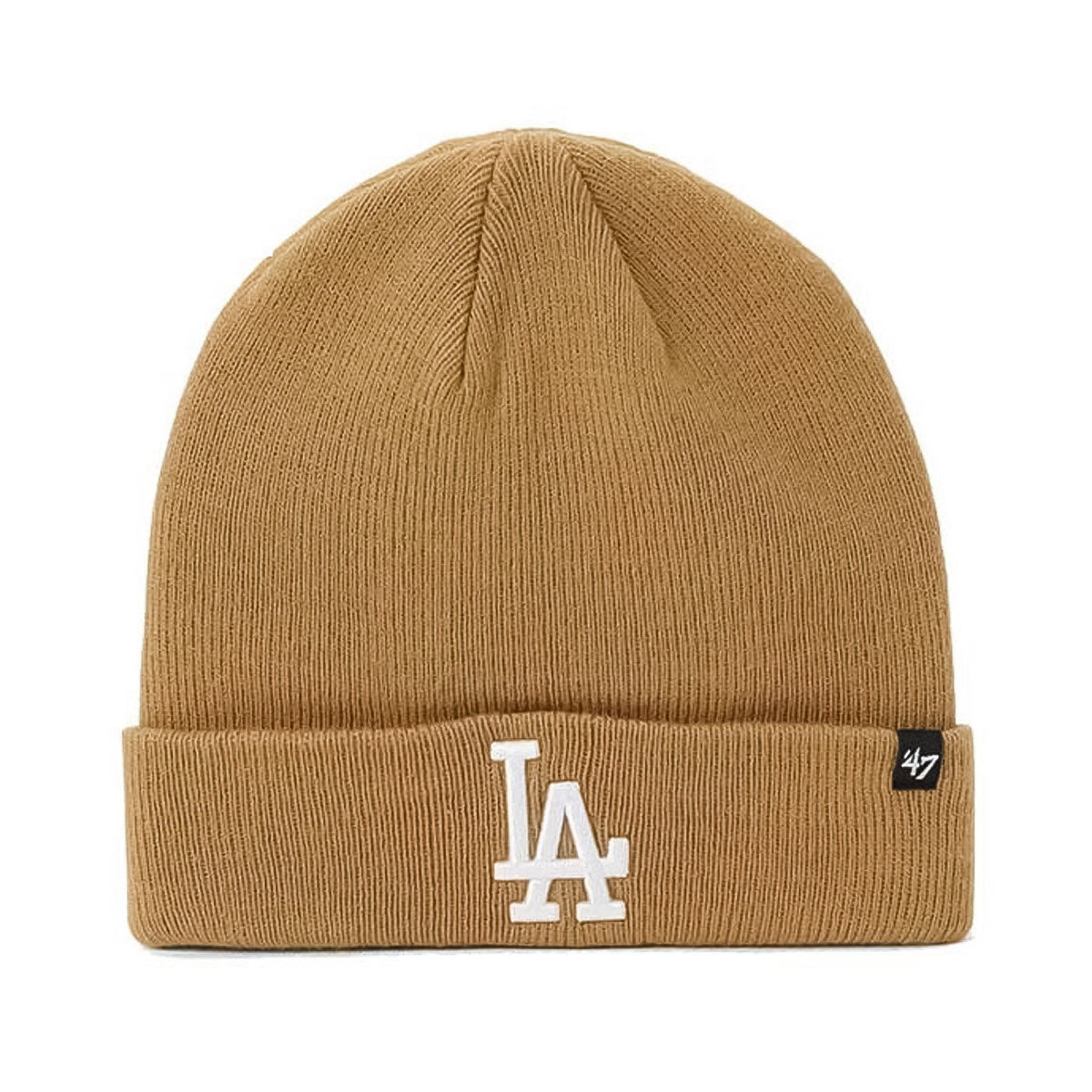 ’47 BRAND Los Angeles Dodgers - RAISED CUFF KNIT CAMEL【14936733 47A-CFKN-B-RKN12ACE-QL】