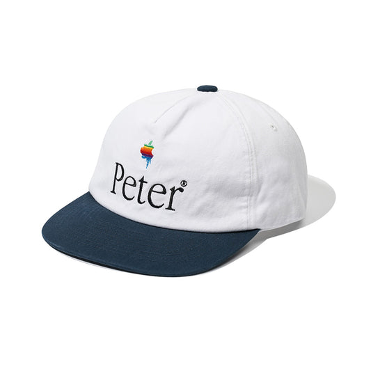 MY NAME IS PETER - 5-PANEL PAPPLE CAP WHITE & NAVY