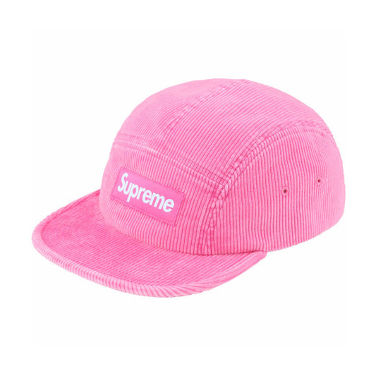 Supreme - FADED CORDUROY CAMP CAP NEON PINK 【SS25H82】