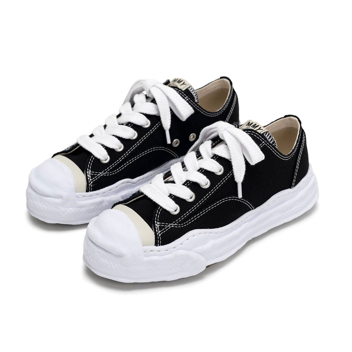 Maison MIHARA YASUHIRO -  "HANK" OG Sole Canvas Low-top Sneaker BLACK 【A05FW702】