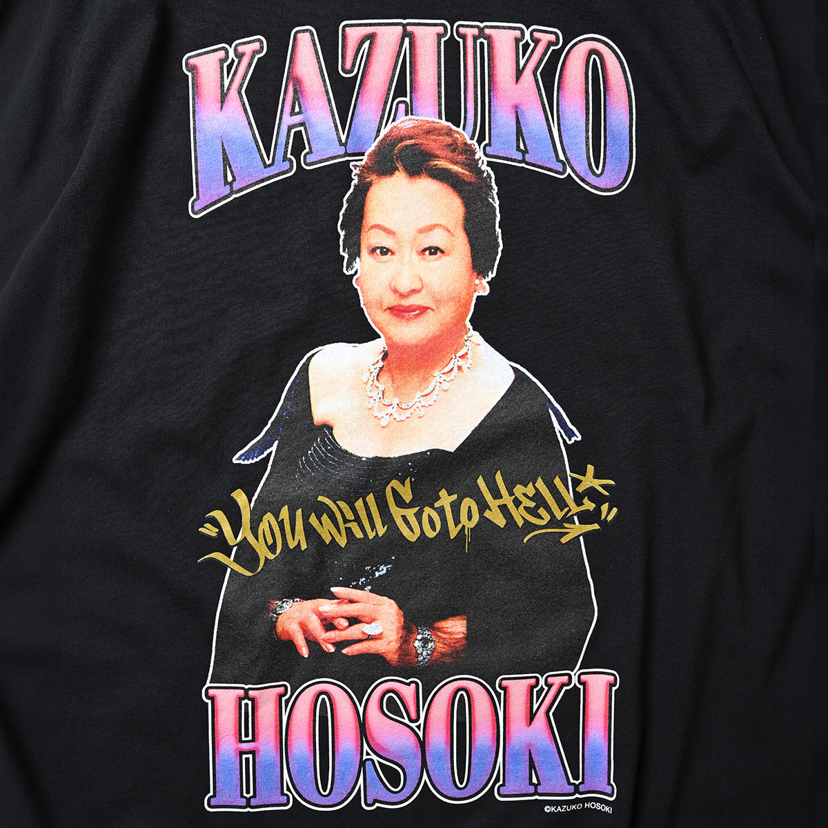 記念グッズ hokoukou 受注販売：7月中旬頃より順次発送】KAZUKO HOSOKI LEGENDARY RAP TEES