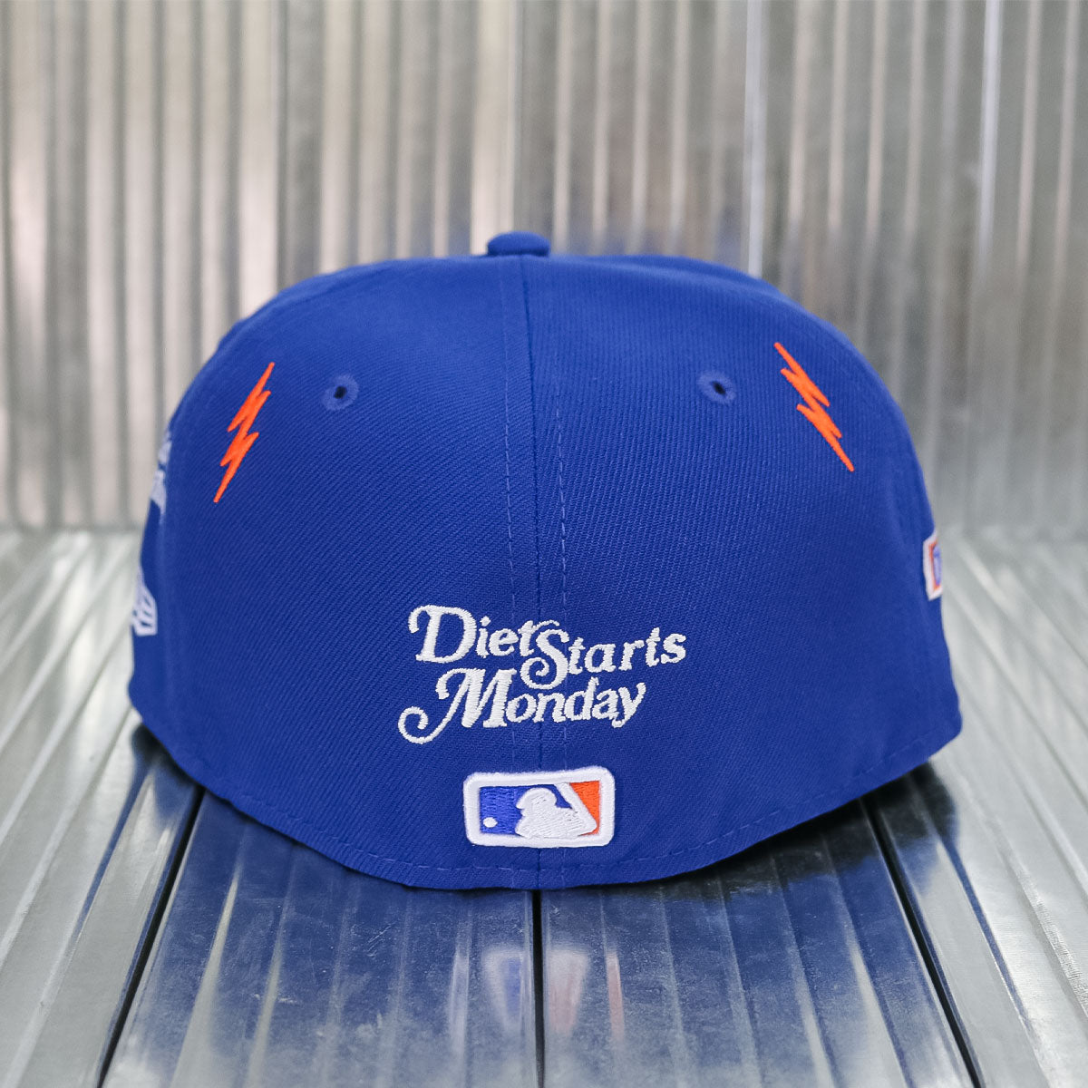 New Era × Diet Starts Monday - 59FIFTY New York Mets 25th Anniv Lightning Bolts 29348 Blue【60770362】