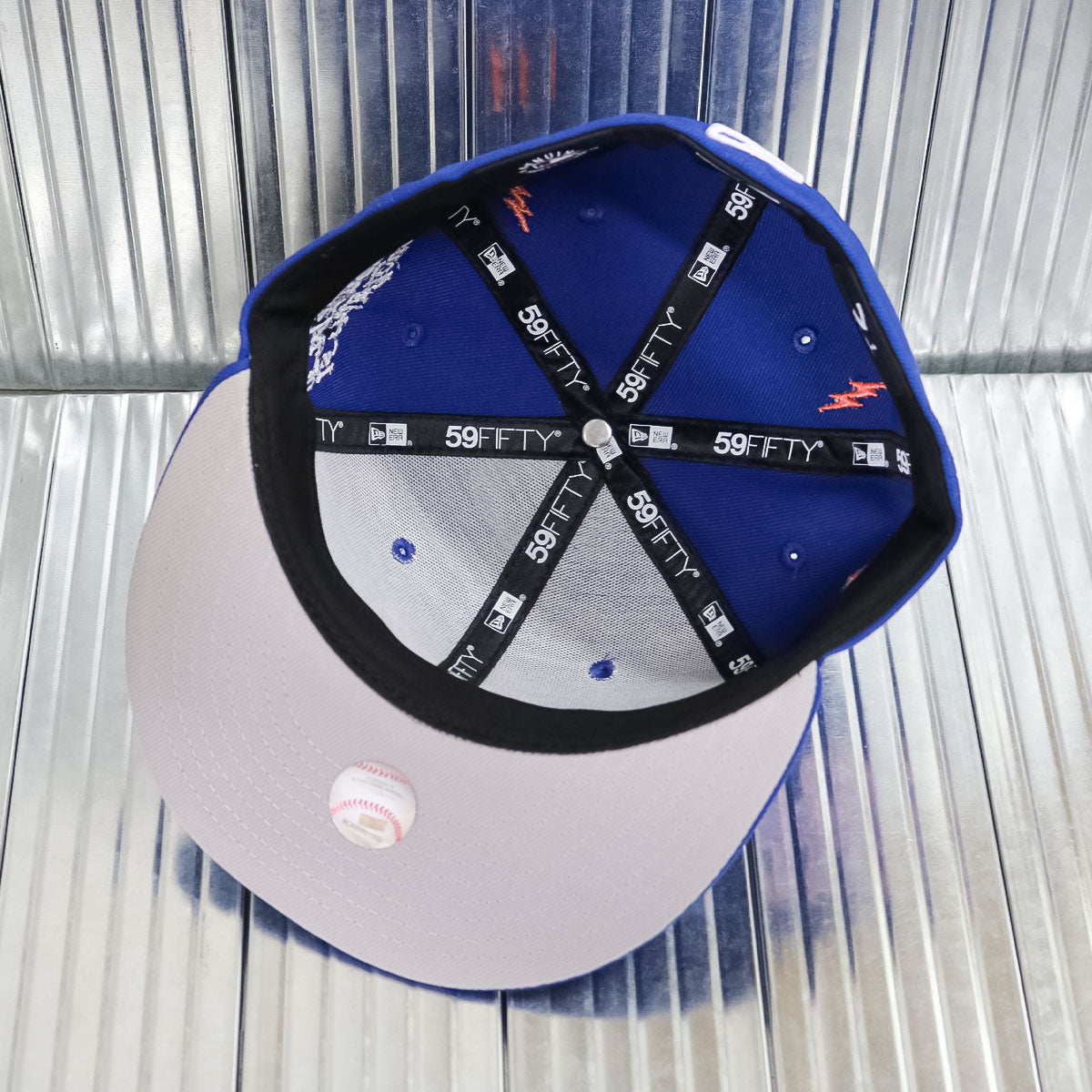 New Era × Diet Starts Monday - 59FIFTY New York Mets 25th Anniv Lightning Bolts 29348 Blue【60770362】