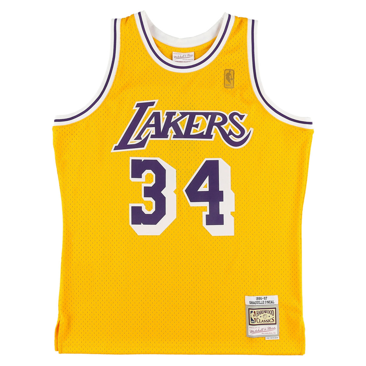 Mitchell &amp; Ness 洛杉磯湖人隊 - 球迷版球衣ﾞLAL #34 S.O'Neal LTGD【SMJYGS18177】