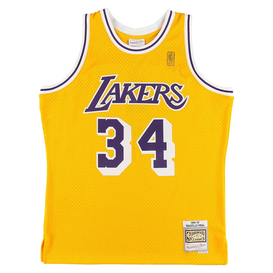 Mitchell &amp; Ness Los Angeles Lakers - Swingman JerseyﾞLAL #34 S.O'Neal LTGD【SMJYGS18177】