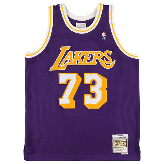 Mitchell &amp; Ness 洛杉磯湖人隊 - SW-Jersey-LAL #73 丹尼斯羅德曼 98-99 紫色 [SMJY4036]