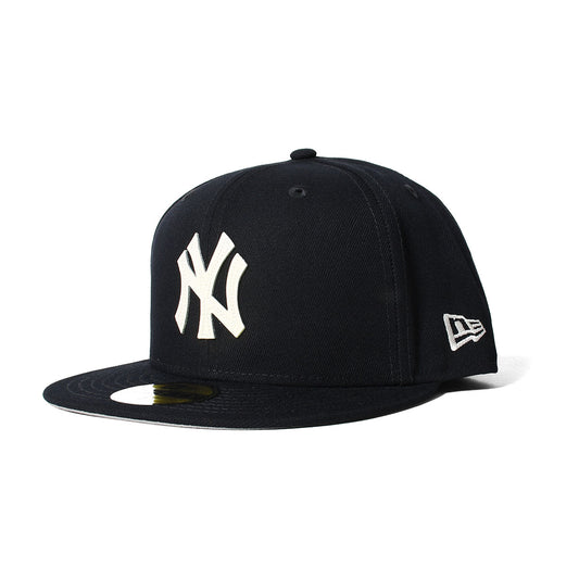 NEW ERA New York Yankees - 59FIFTY LEATHER LOGO NAVY【13751132】