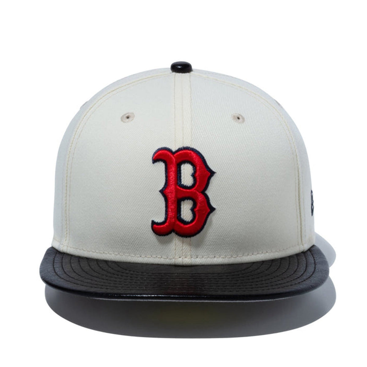 NEW ERA Boston Red Sox -59FIFTY Leather Visor C.WH/BK.L【14132564】
