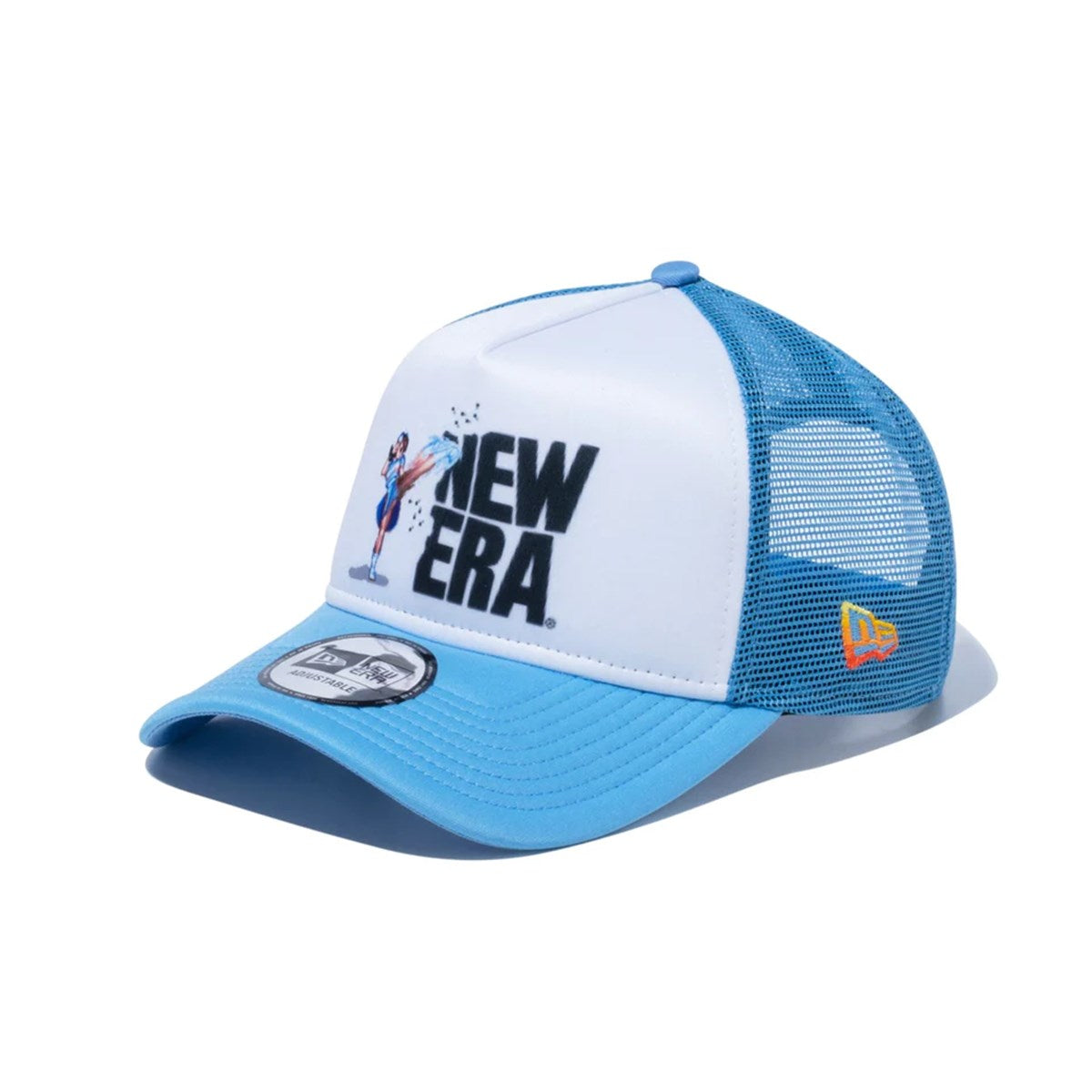 NEW ERA × 街頭霸王 II - 9FORTY A-FRAME TRACKER SF2 CHUN LI 街頭霸王 2 春麗 WHI SBLU [14125288]