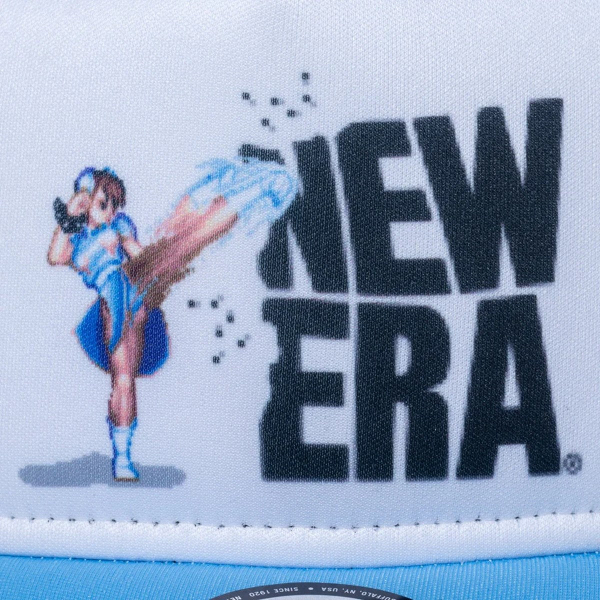 NEW ERA × 街頭霸王 II - 9FORTY A-FRAME TRACKER SF2 CHUN LI 街頭霸王 2 春麗 WHI SBLU [14125288]