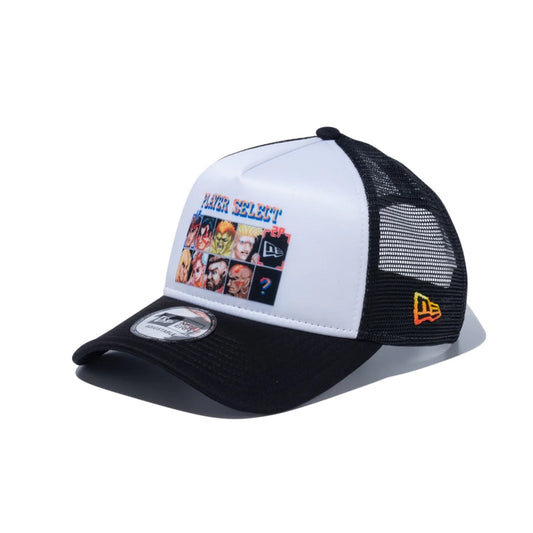 NEW ERA × STREET FIGHTER II - 9FORTY A-FRAME TRACKER SF2 PLAYSER SELECT ストリートファイター2 ステージセレクト WHI BLK【14125285】