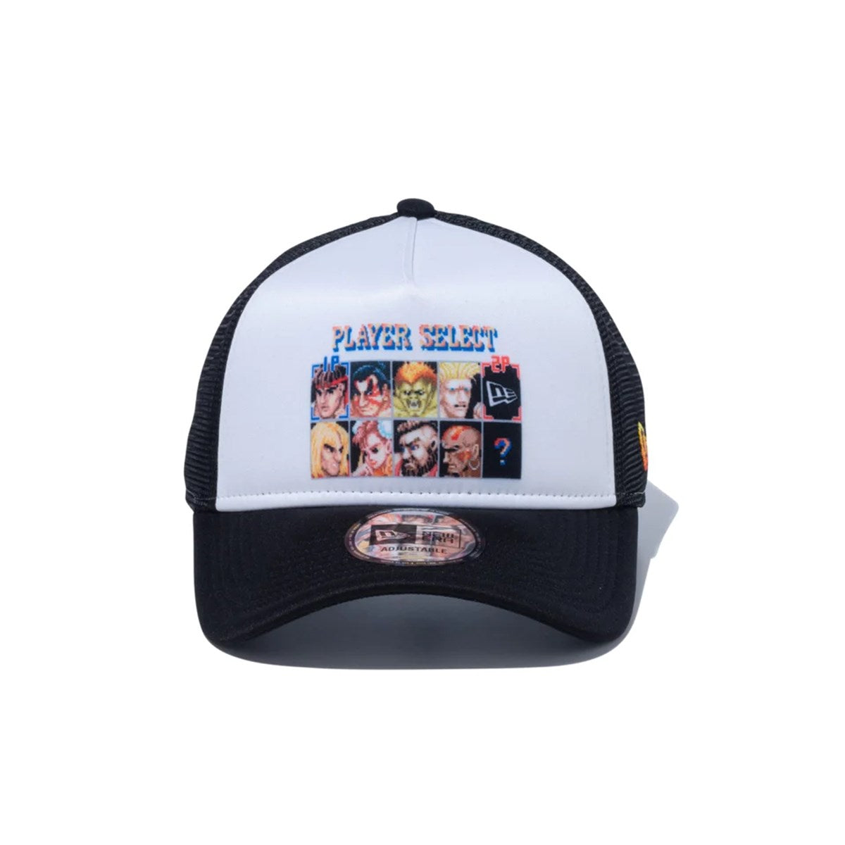 NEW ERA × STREET FIGHTER II - 9FORTY A-FRAME TRACKER SF2 PLAYSER SELECT ストリートファイター2 ステージセレクト WHI BLK【14125285】