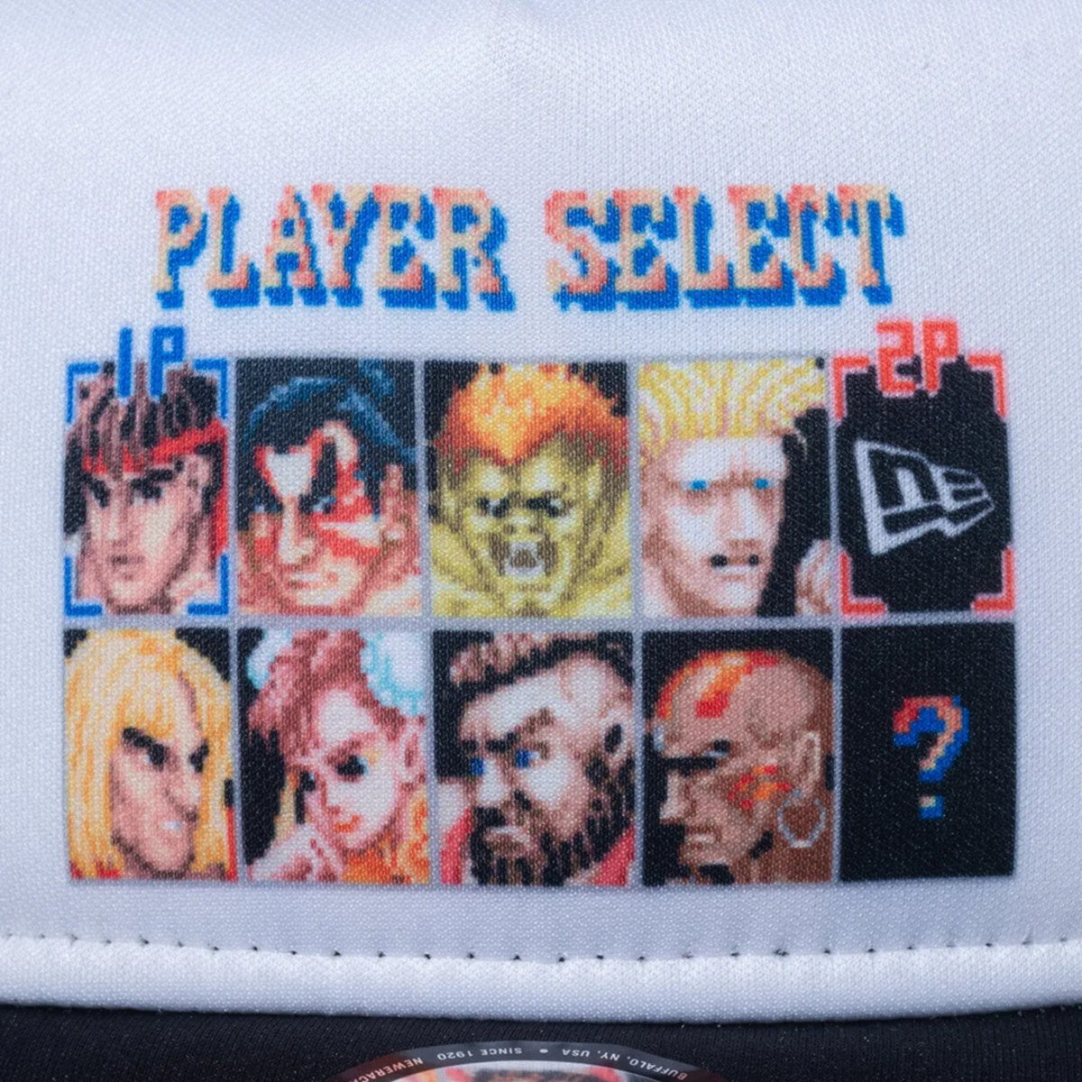 NEW ERA × STREET Fighter II - 9FORTY A-FRAME TRACKER SF2 PLAYSER SELECT Street Fighter 2 Stage Select WHI BLK [14125285]